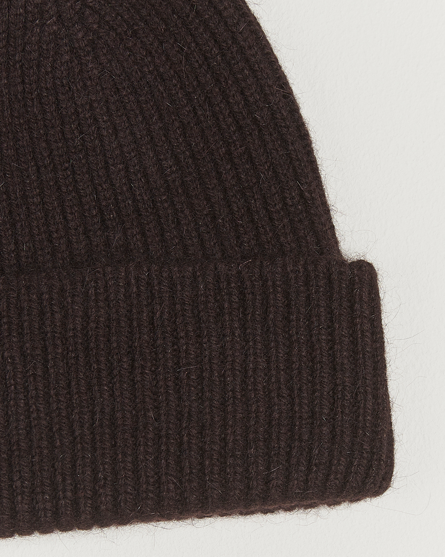 Men | Le Bonnet Lambswool/Caregora Beanie Espresso | Le Bonnet | Lambswool/Caregora Beanie Espresso