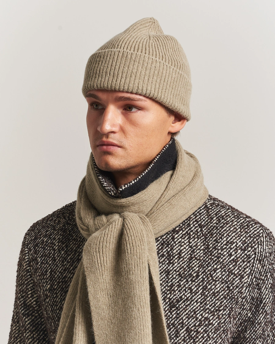 Men | Beanies | Le Bonnet | Lambswool/Caregora Beanie Clay