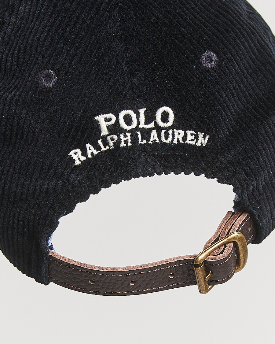 Polo Ralph Lauren Corduroy Cap Polo Black at CareOfCarl.com