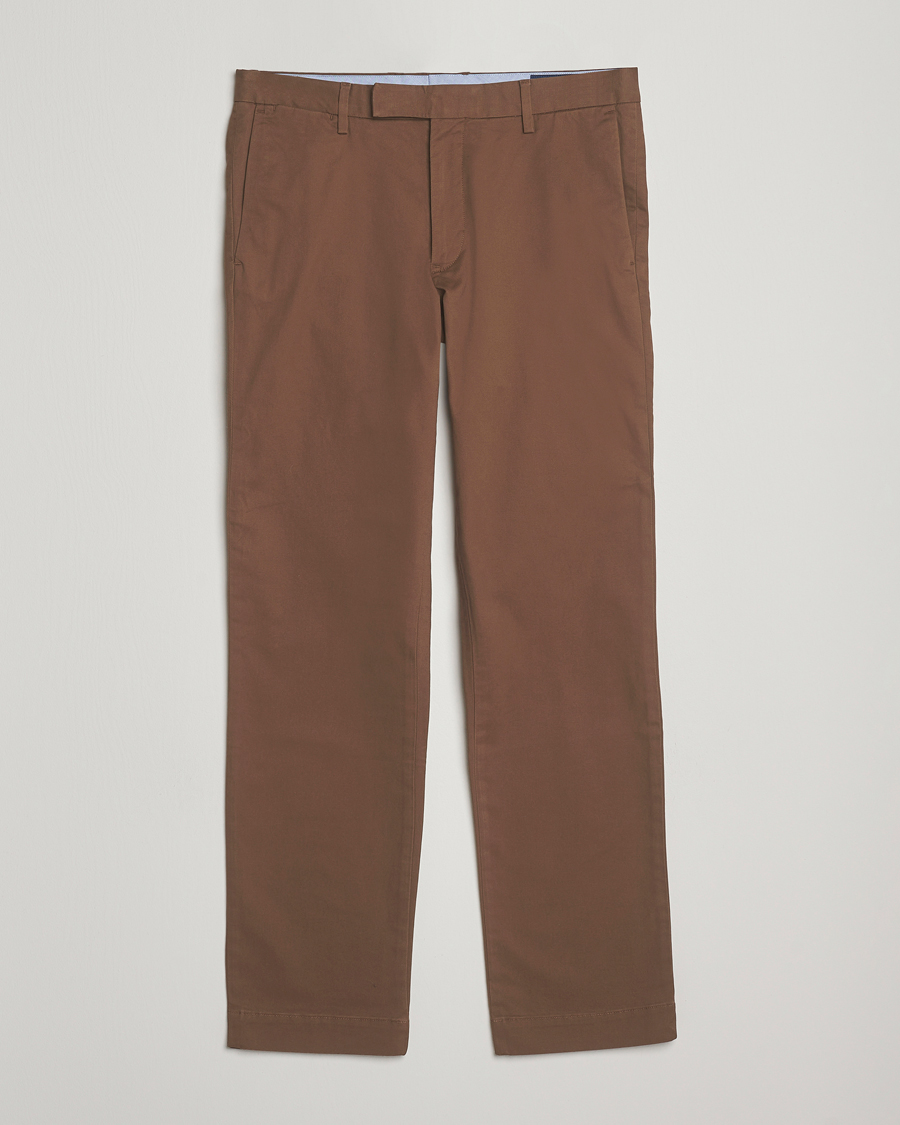 Men | Trousers | Polo Ralph Lauren | Hudson Slim Fit Stretch Chinos Chestnut