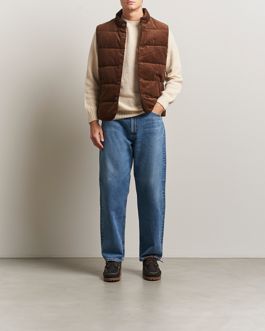 Men | Coats & Jackets | Polo Ralph Lauren | Quilted Corduroy Vest Pale Russet