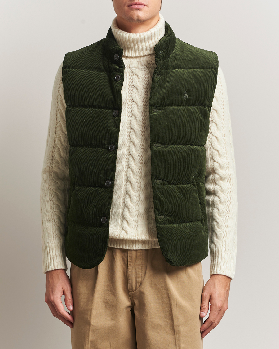 Polo Ralph Lauren Quilted Corduroy Vest Country Olive at