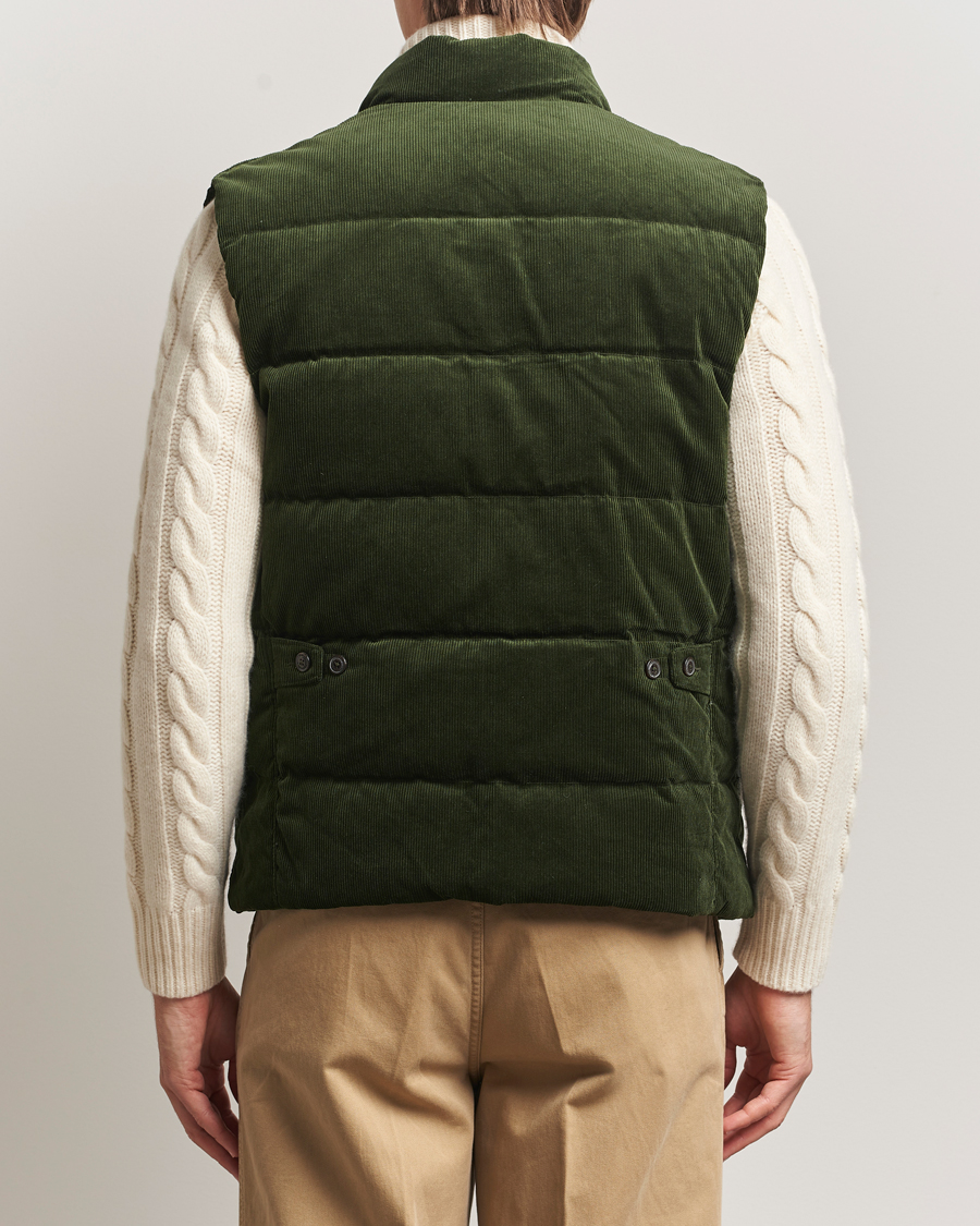 Men | Coats & Jackets | Polo Ralph Lauren | Quilted Corduroy Vest Country Olive