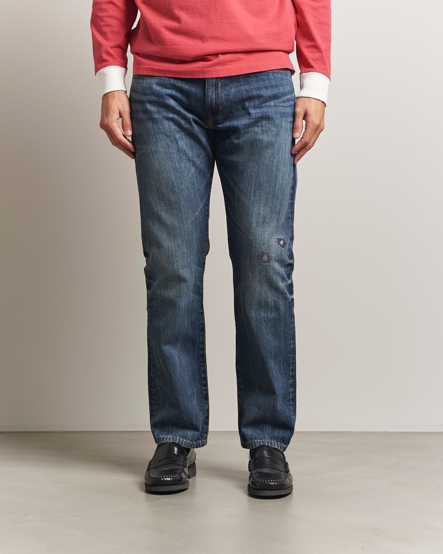 Men | Jeans | Polo Ralph Lauren | Hampton Ridig Denim Straight Jeans Mid Blue