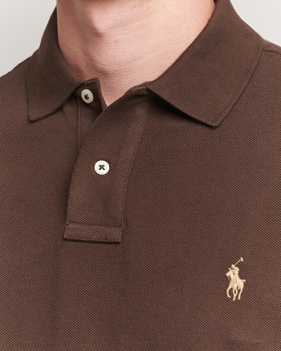 Men | Polo Shirts | Polo Ralph Lauren | Custom Slim Fit Polo Nutmeg Brown
