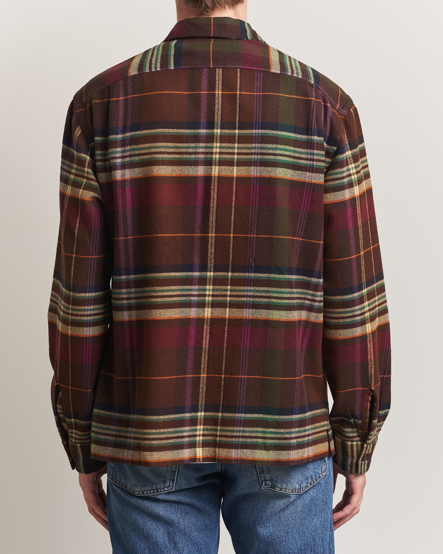 Men | Shirts | Polo Ralph Lauren | Brushed Flannel Pocket Shirt Brown/Green