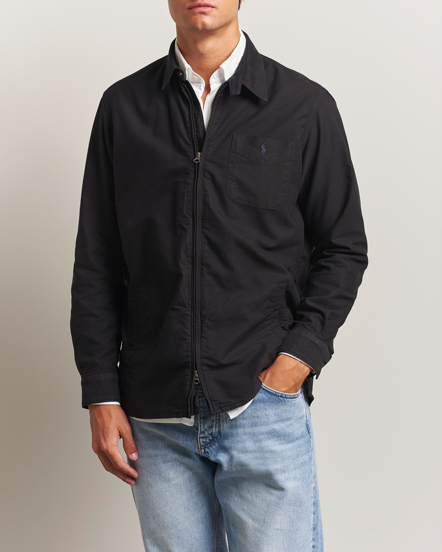 Polo Ralph Lauren Garment Dyed Oxford Overshirt Polo Black at