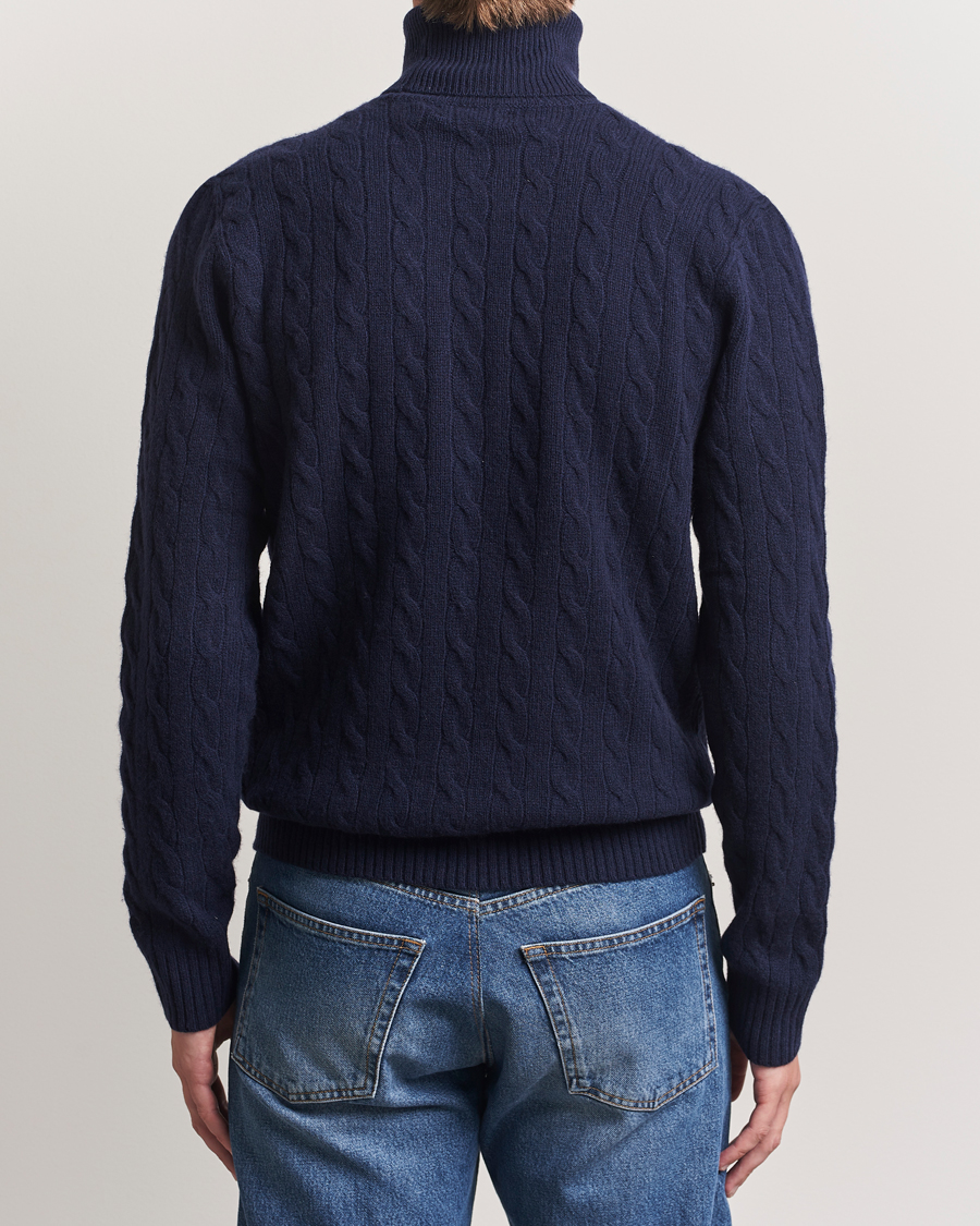 Men | Sweaters & Knitwear | Polo Ralph Lauren | Wool/Cashmere Rollneck Hunter Navy