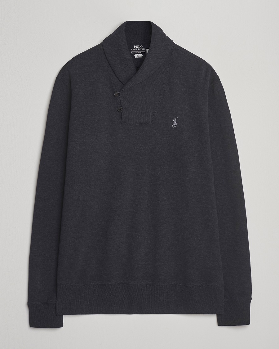 Polo Ralph Lauren Shawl Collar Pullover Polo Black at CareOfCarl.com