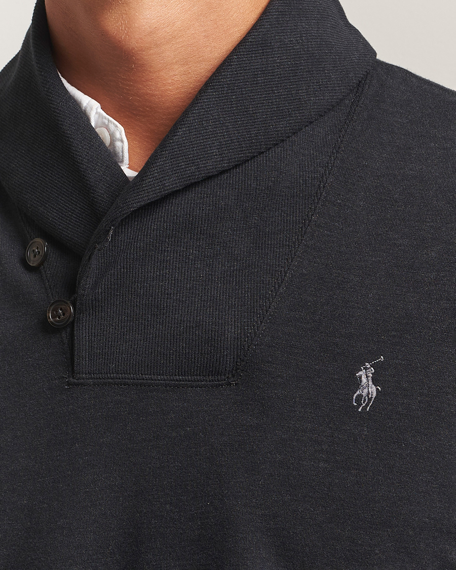 Polo Ralph Lauren Shawl Collar Pullover Polo Black at CareOfCarl.com