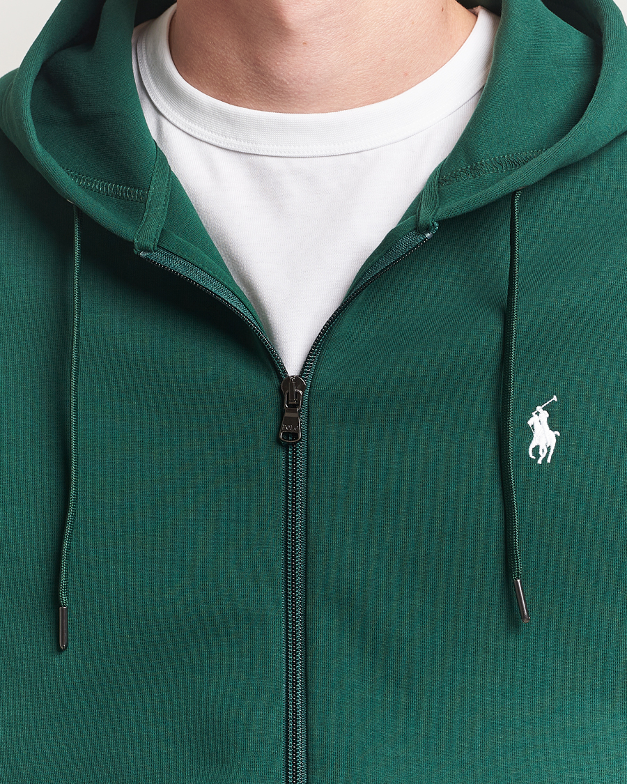 Men | Sweaters & Knitwear | Polo Ralph Lauren | Double Knitted Full-Zip Hoodie Vintage Pine