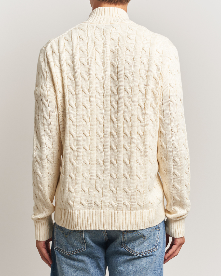 Polo Ralph Lauren Cotton Cable Full Zip Andover Cream at