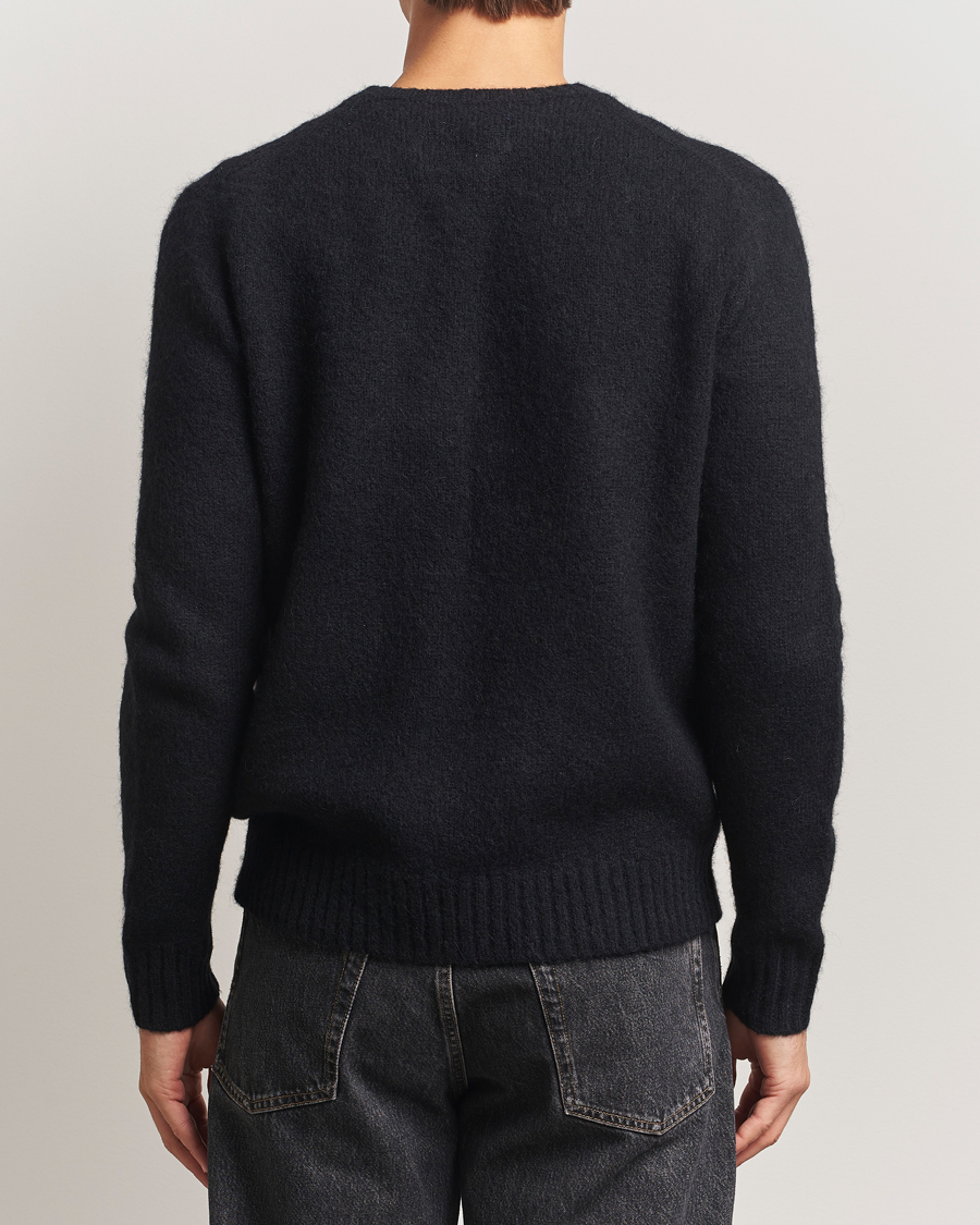 Men | Sweaters & Knitwear | Polo Ralph Lauren | Alpaca Crew Neck Sweater Polo Black Tonal