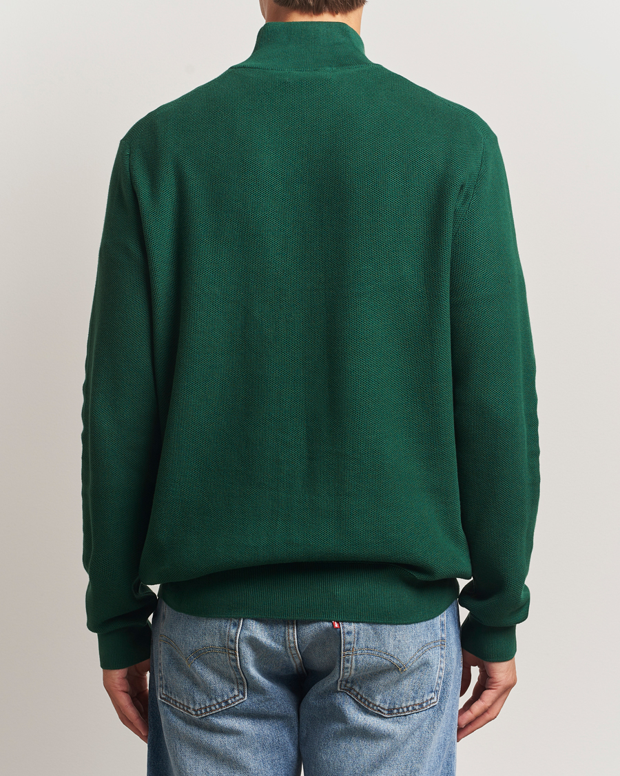 Men | Sweaters & Knitwear | Polo Ralph Lauren | Textured Half Zip Vintage Pine