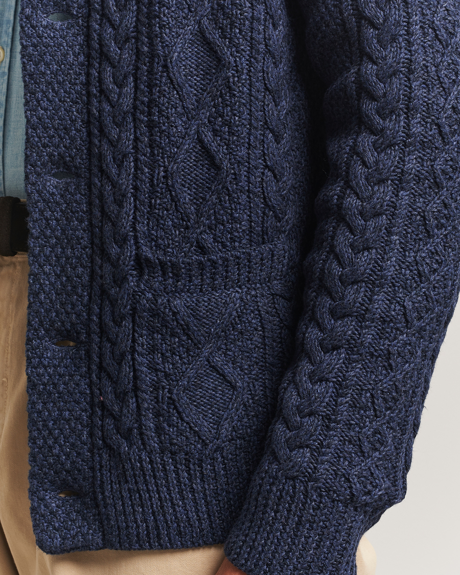 Men | Sweaters & Knitwear | Polo Ralph Lauren | Cotton Shawl Cardigan Navy Heather