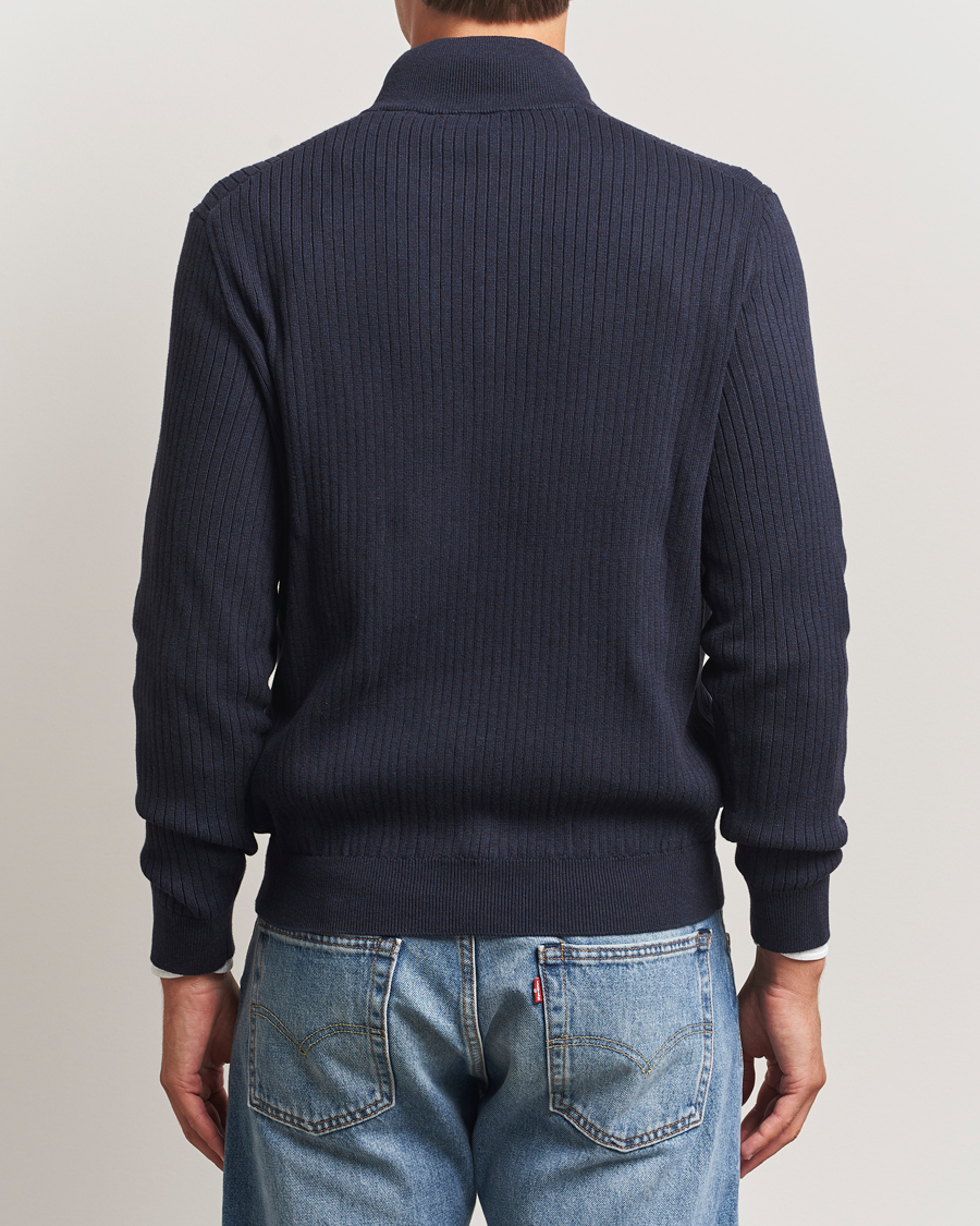 Men | Sweaters & Knitwear | Polo Ralph Lauren | Cotton Half Zip Navy Heather