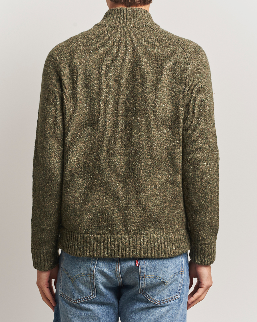 Men | Sweaters & Knitwear | Polo Ralph Lauren | Wool Blend Button Cardigan Olive Marl