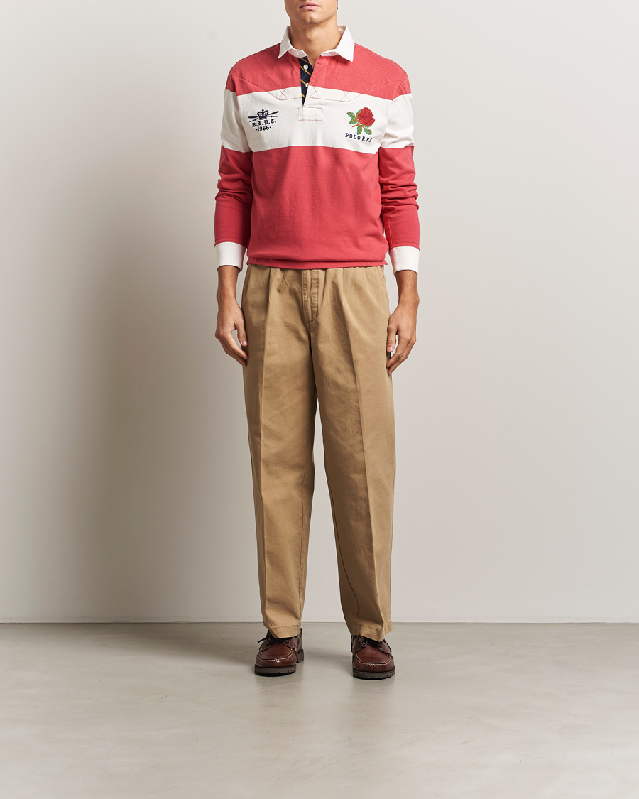 Polo Ralph Lauren Sport Rugby Sweater Sunrise Red at CareOfCarl.com