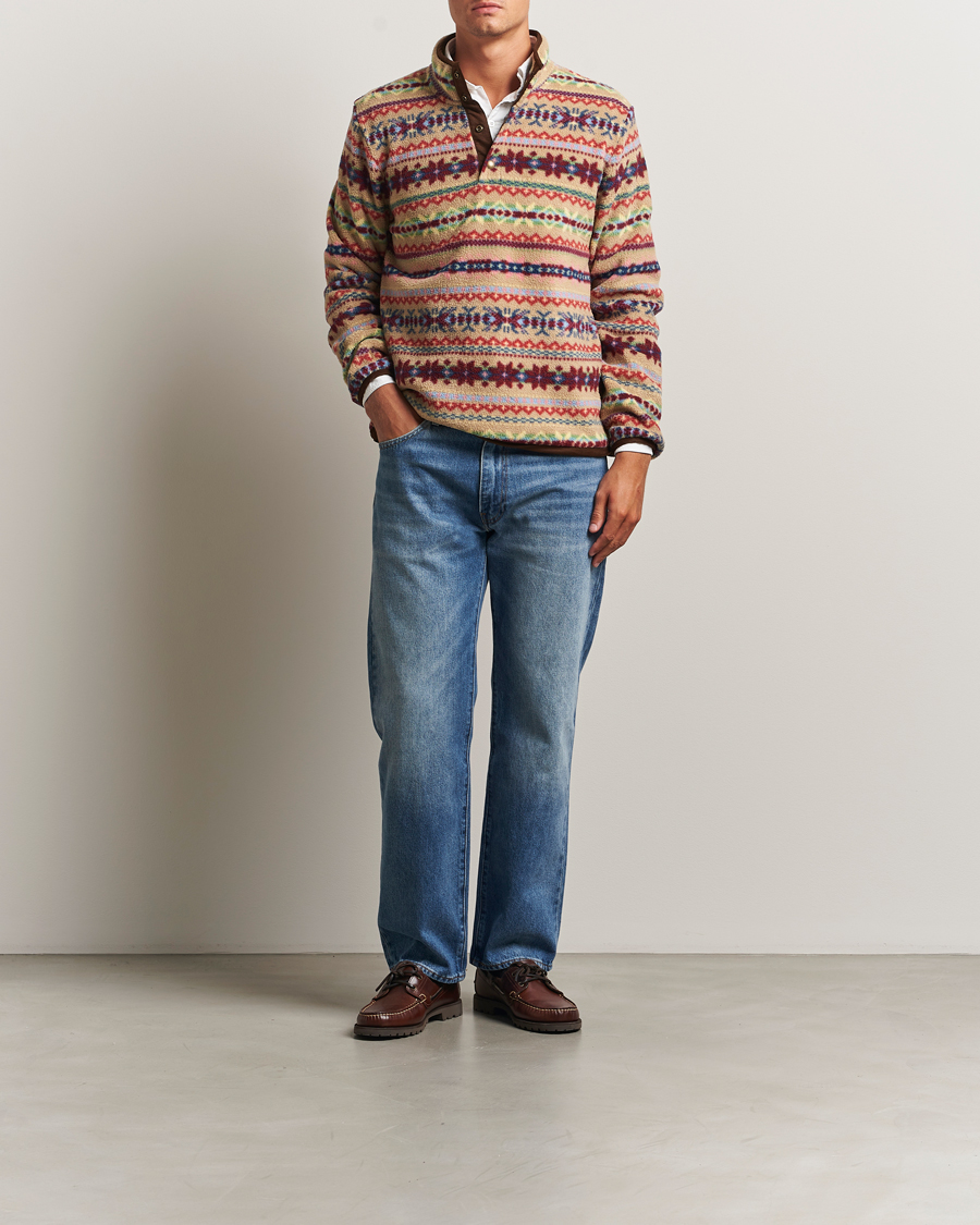 Men | Sweaters & Knitwear | Polo Ralph Lauren | Printed Fleece Camel Combo