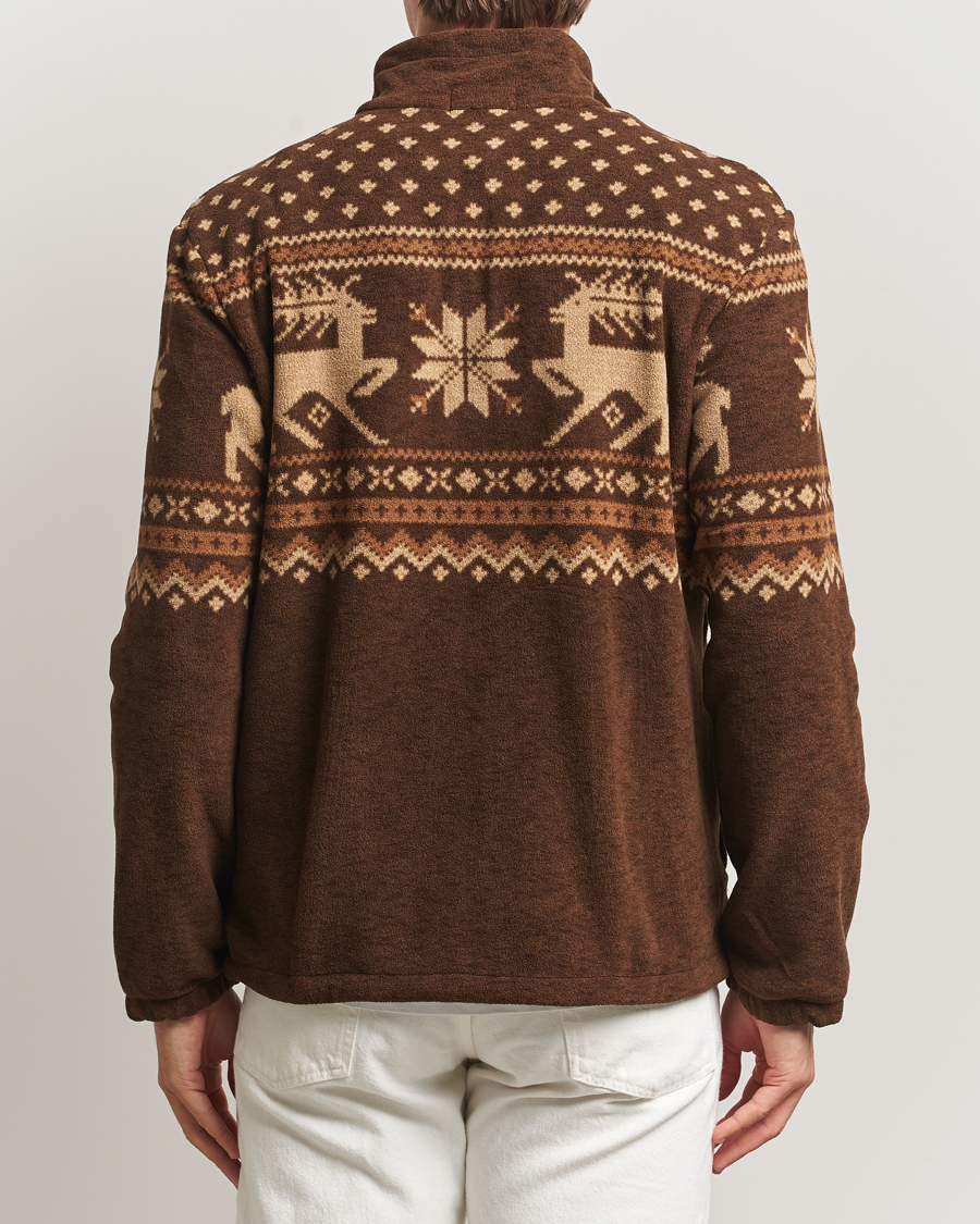 Men | Sweaters & Knitwear | Polo Ralph Lauren | Vintage Fairisle Half Zip Fleece Cascadia