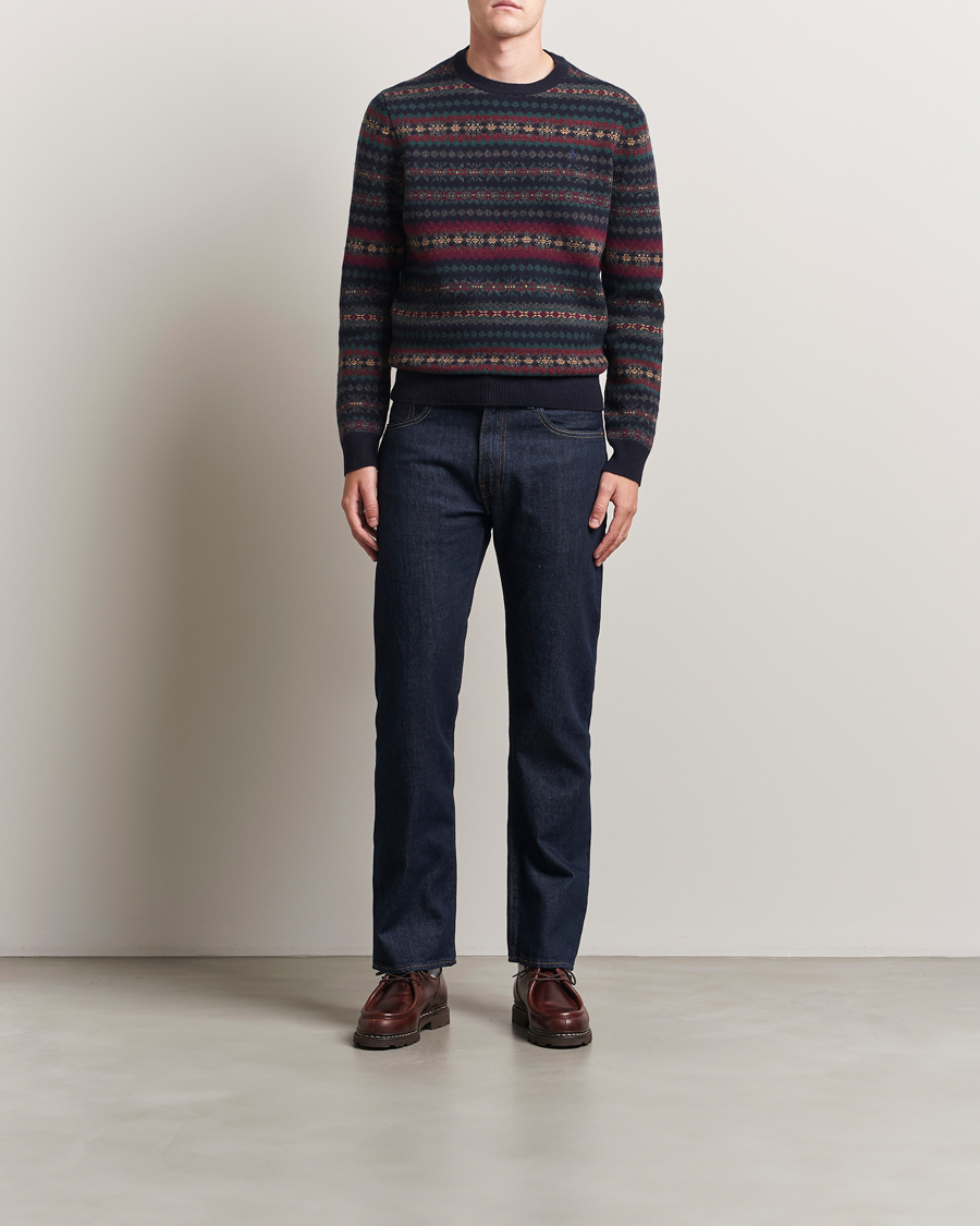 Men | Sweaters & Knitwear | Polo Ralph Lauren | Fairisle Wool Sweater Navy Combo