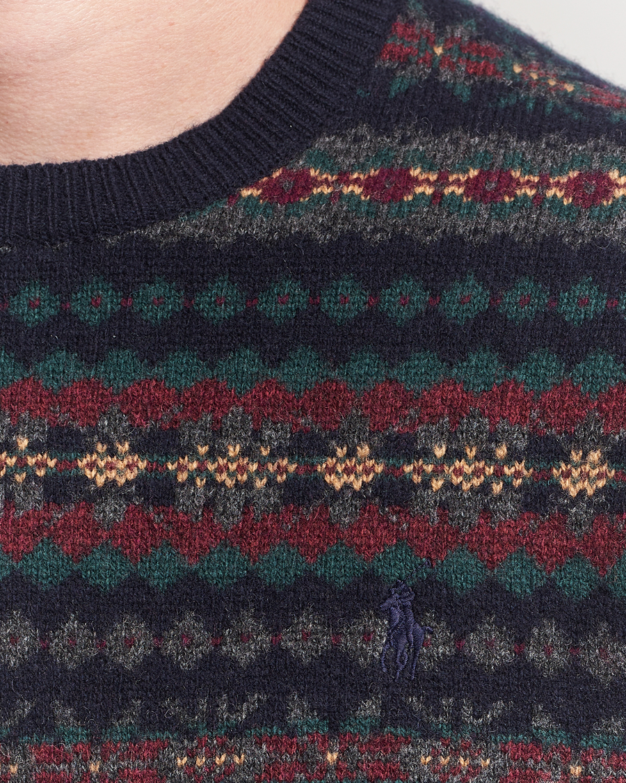 Men | Sweaters & Knitwear | Polo Ralph Lauren | Fairisle Wool Sweater Navy Combo