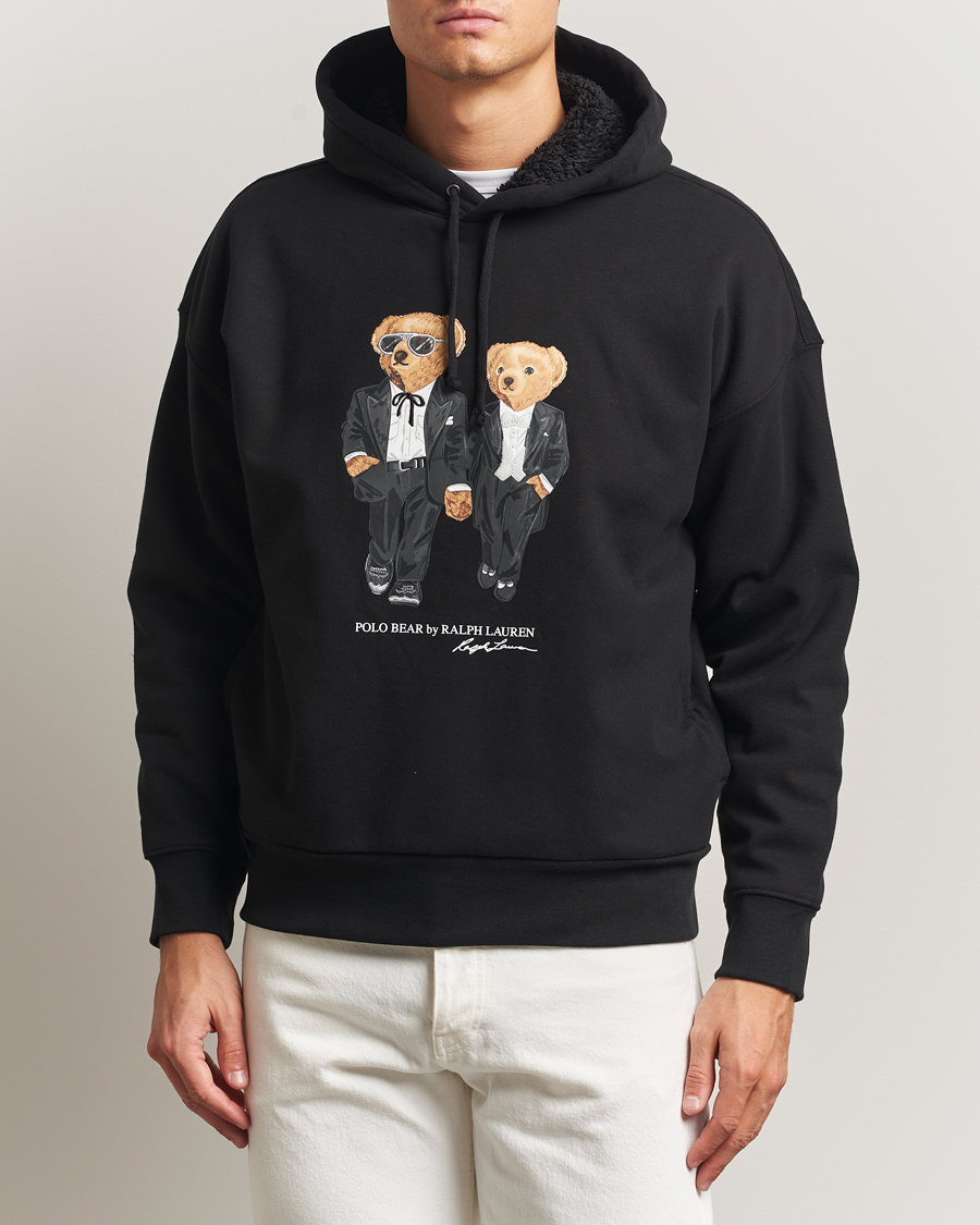 Polo Ralph Lauren Holiday Ricky n Ralph Bear Hoodie Polo Black at
