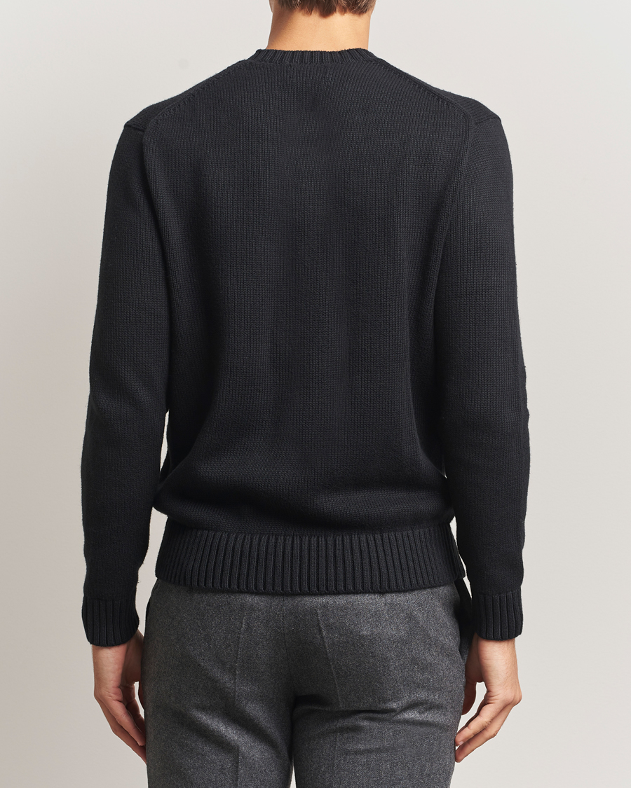 Men | Sweaters & Knitwear | Polo Ralph Lauren | Holiday Bear Cotton Sweater Polo Black