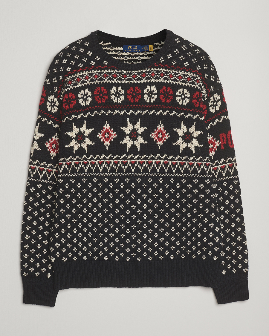 Men | Sweaters & Knitwear | Polo Ralph Lauren | Cotton/Cashmere Sweater Black Combo