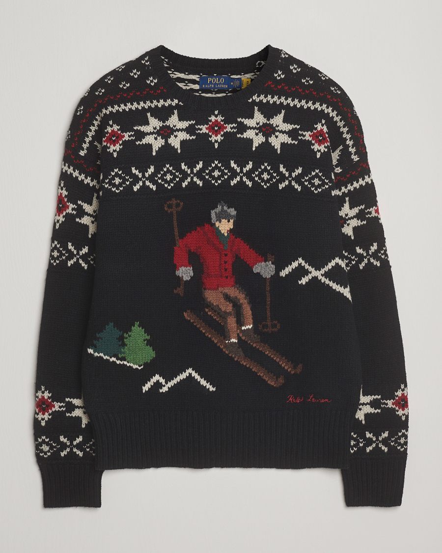 Men | Sweaters & Knitwear | Polo Ralph Lauren | Wool Skier Sweater Black Combo