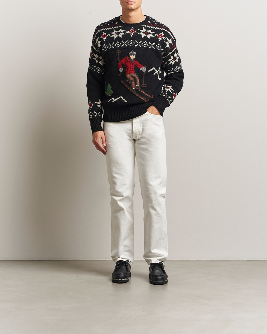 Men | Sweaters & Knitwear | Polo Ralph Lauren | Wool Skier Sweater Black Combo