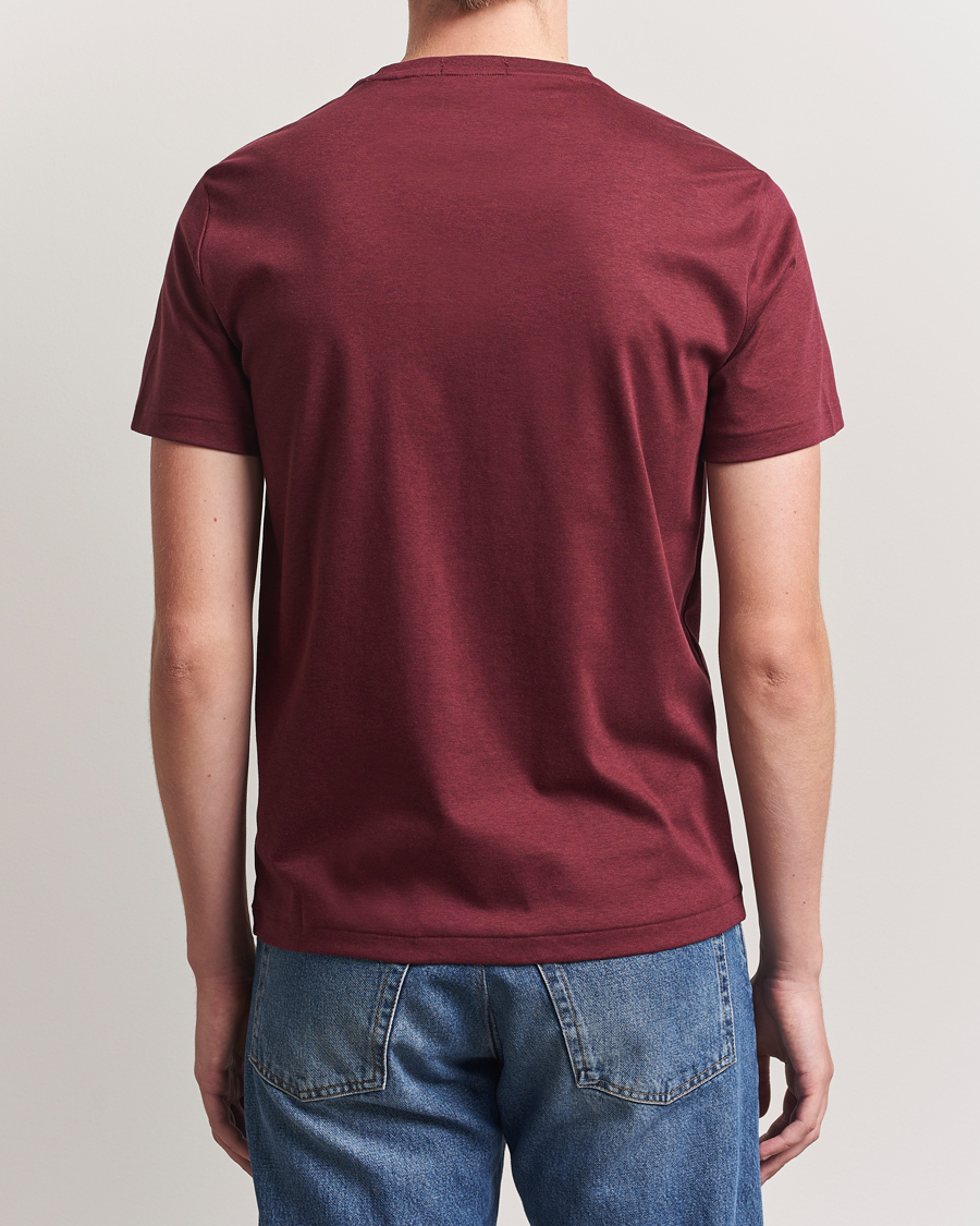 Men | T-Shirts | Polo Ralph Lauren | Luxury Pima Cotton Crew Neck T-Shirt Wine Heather