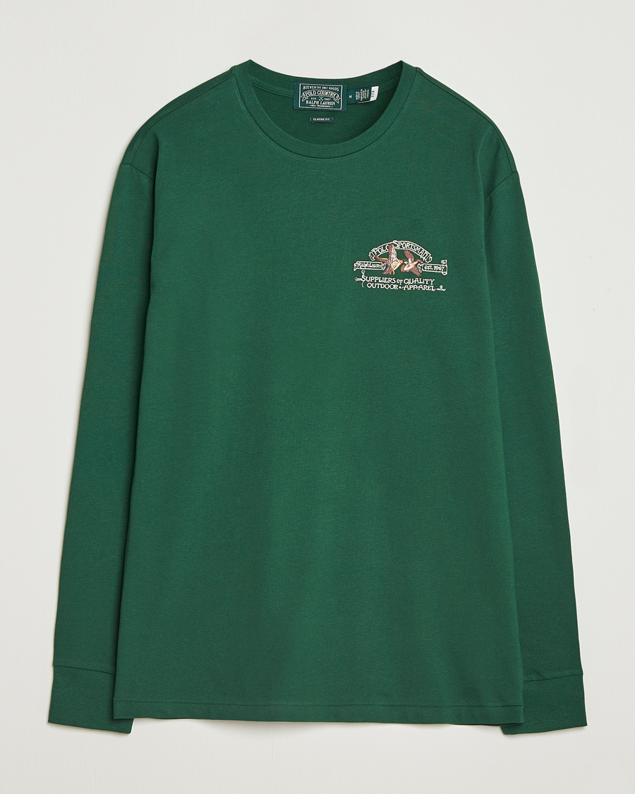 Men | T-Shirts | Polo Ralph Lauren | Classic Fit Long Sleeve Jersey T-Shirt Vintage Pine
