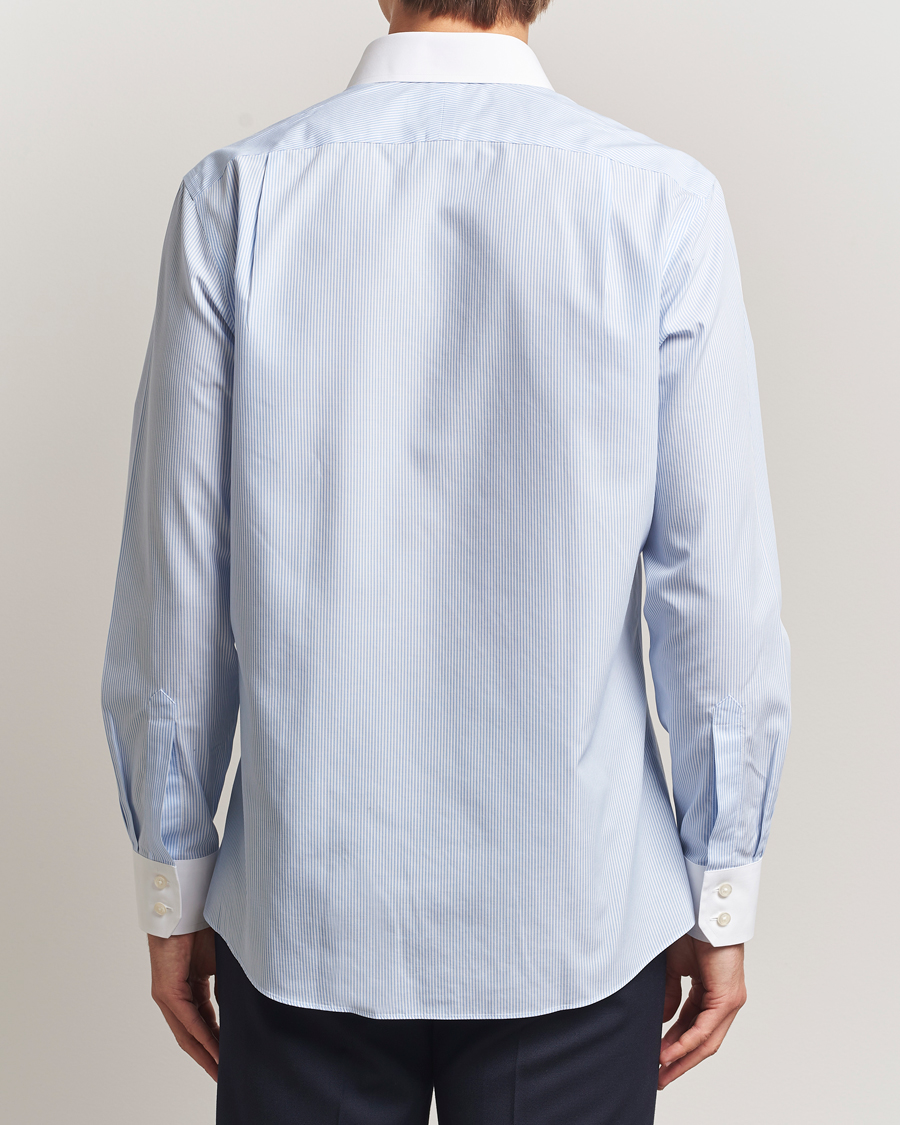 Men | Shirts | Charles Tyrwhitt | Slim Fit Non Iron Bengal Stripe Winchester Shirt Sky Blue