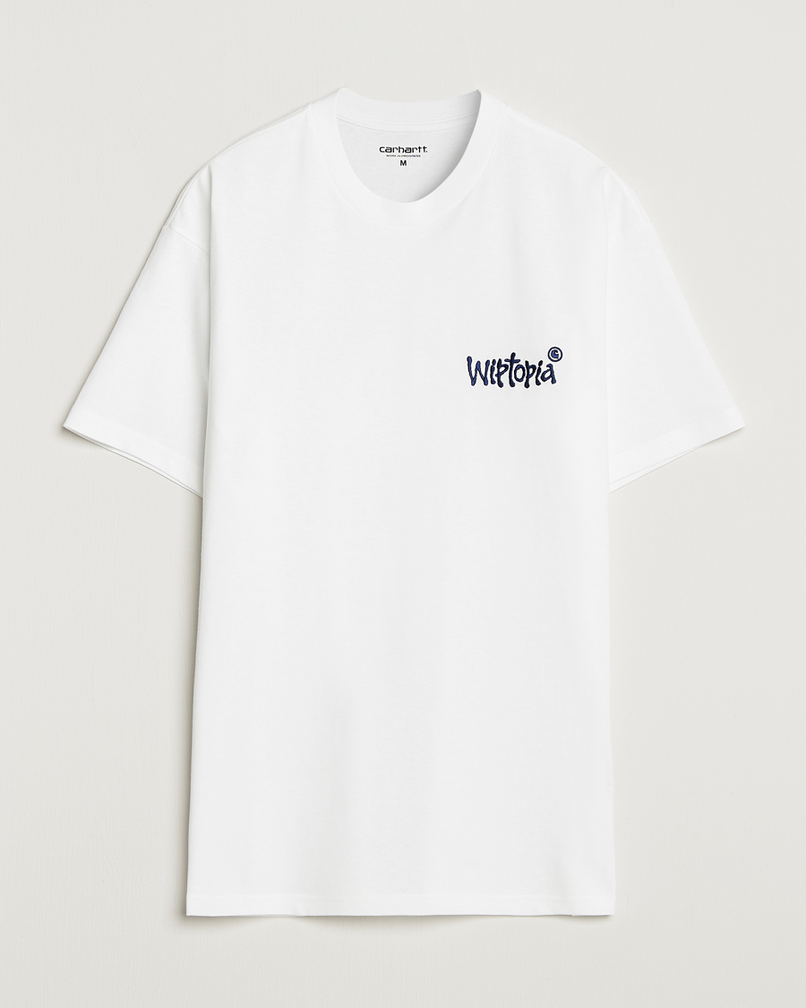 Men | T-Shirts | Carhartt WIP | Wiptopia Script T-Shirt White