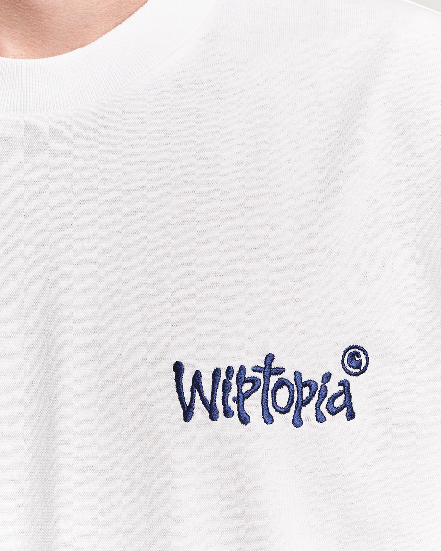 Men | T-Shirts | Carhartt WIP | Wiptopia Script T-Shirt White
