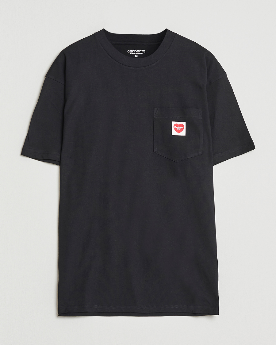 Carhartt WIP Pocket Heart T-Shirt Black at CareOfCarl.com