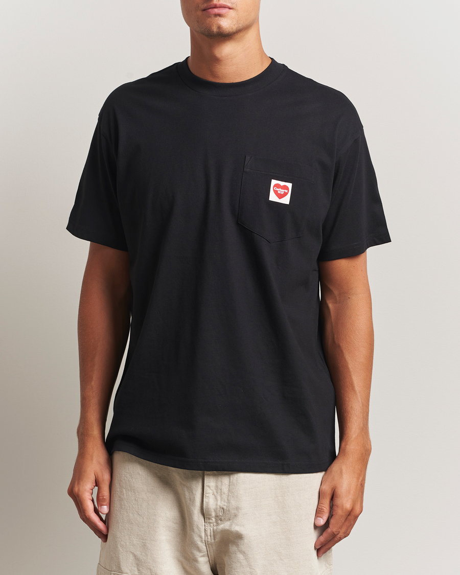 Carhartt WIP Pocket Heart T-Shirt Black at CareOfCarl.com