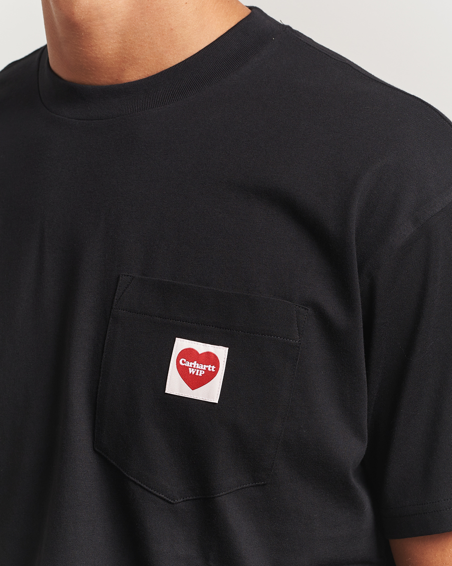 Carhartt WIP Pocket Heart T-Shirt Black at CareOfCarl.com