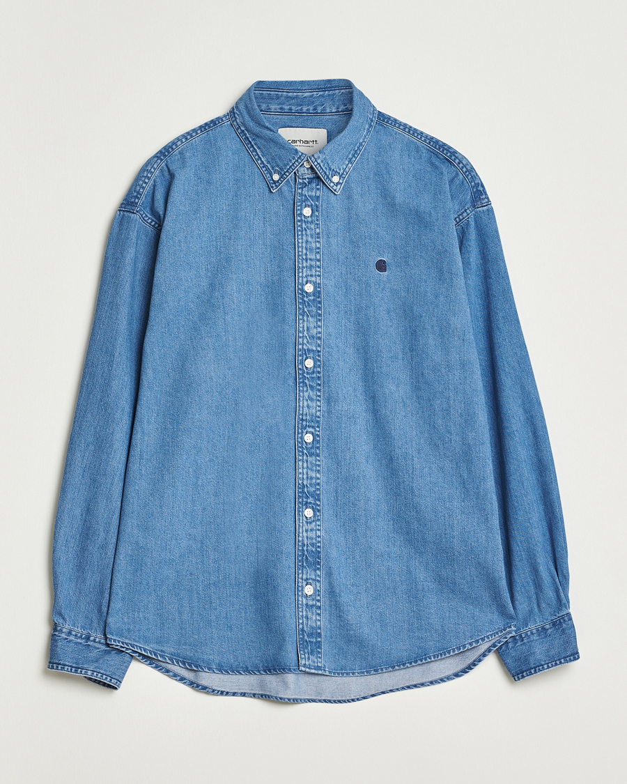 Men | Shirts | Carhartt WIP | Lucas Denim Shirt Blue