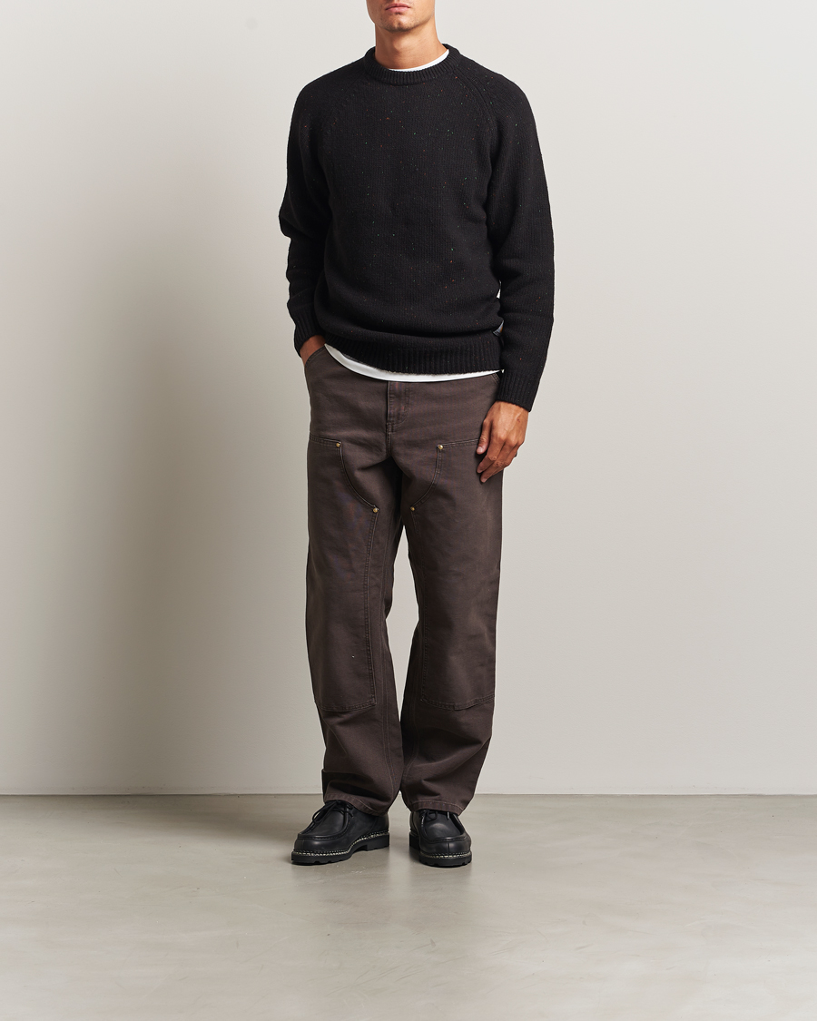 Men | Sweaters & Knitwear | Carhartt WIP | Anglistic Wool/Cotton Sweater Black