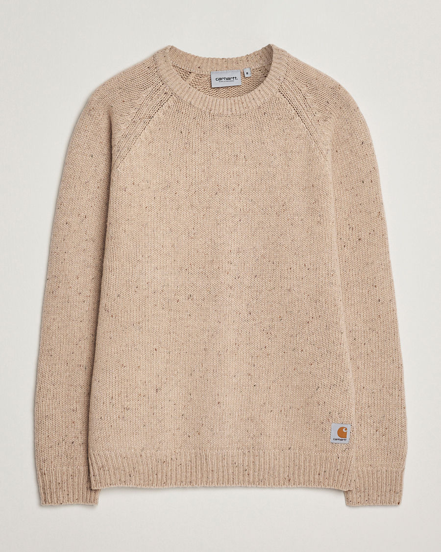 Men | Sweaters & Knitwear | Carhartt WIP | Anglistic Wool/Cotton Sweater Fleur De Sel