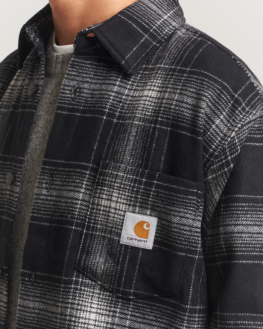 Carhartt WIP Brennan Padded Shirt Jacket Black at CareOfCarl.com