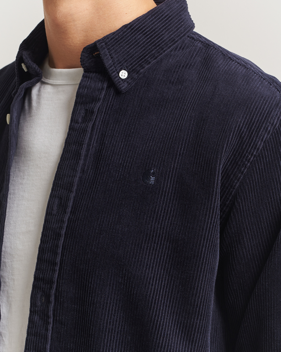 Men | Shirts | Carhartt WIP | Madison Cord Shirt Dark Navy