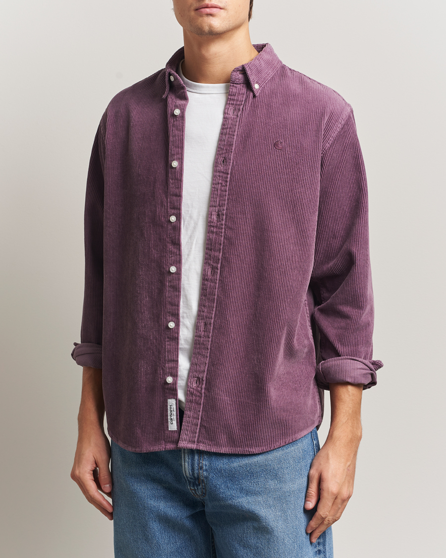 Carhartt Madison Shirts コーデュロイ　パープル Carhartt WIP Madison Cord Shirt Phlox at CareOfCarl.com