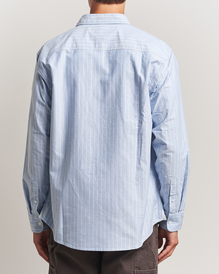 Carhartt WIP Cassel Striped Oxford Blue at CareOfCarl.com