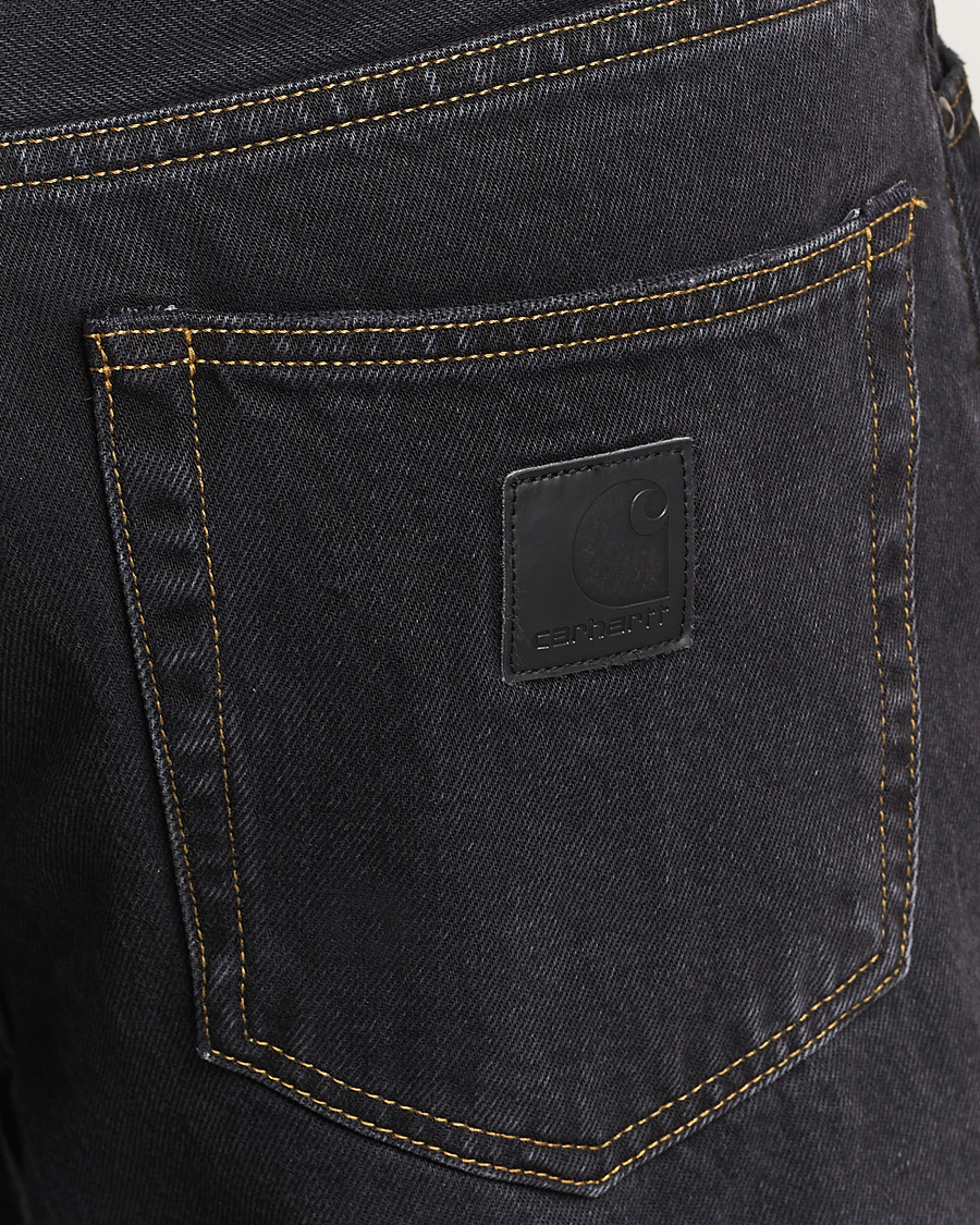 Men | Jeans | Carhartt WIP | Aaron Pant Smith Denim Black Stone Wash