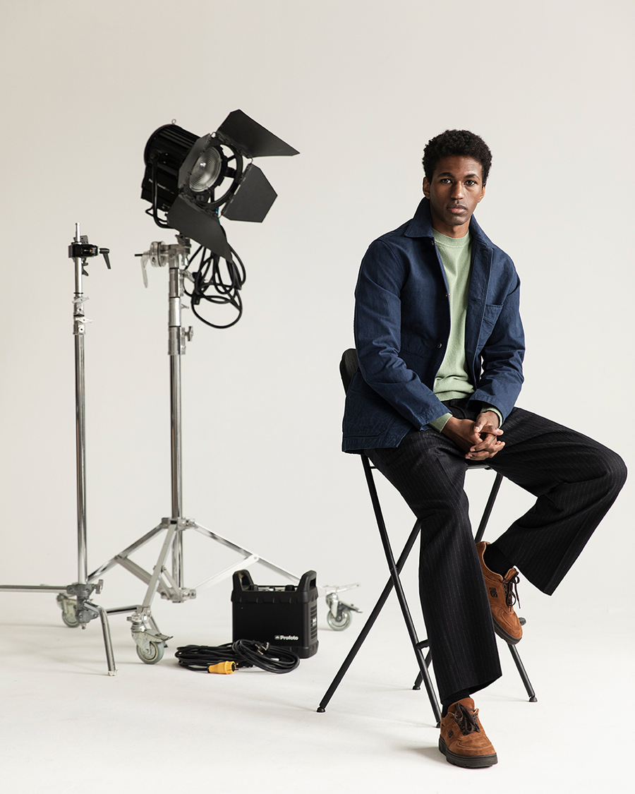 Drake's Duck Cotton Canvas Chore Coat Navy at CareOfCarl.com