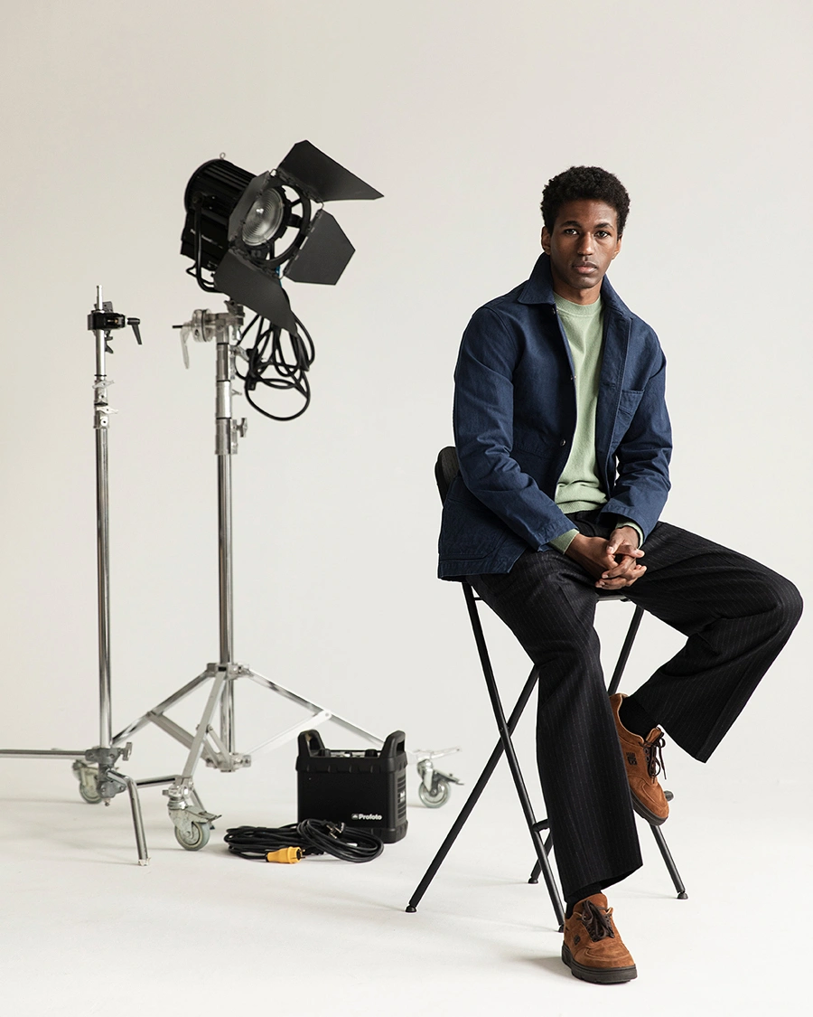 Men | Coats & Jackets | Drake's | Duck Cotton Canvas Chore Coat Navy