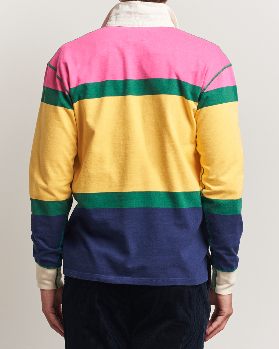 Men | Sweaters & Knitwear | Drake's | Multi Panels Rugby Shirt Multi